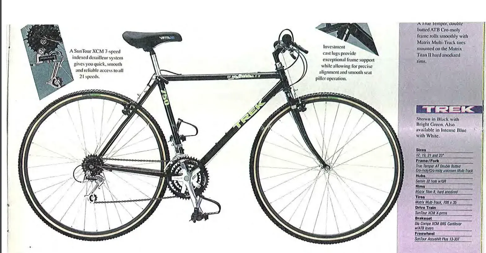 Trek metro track online 750